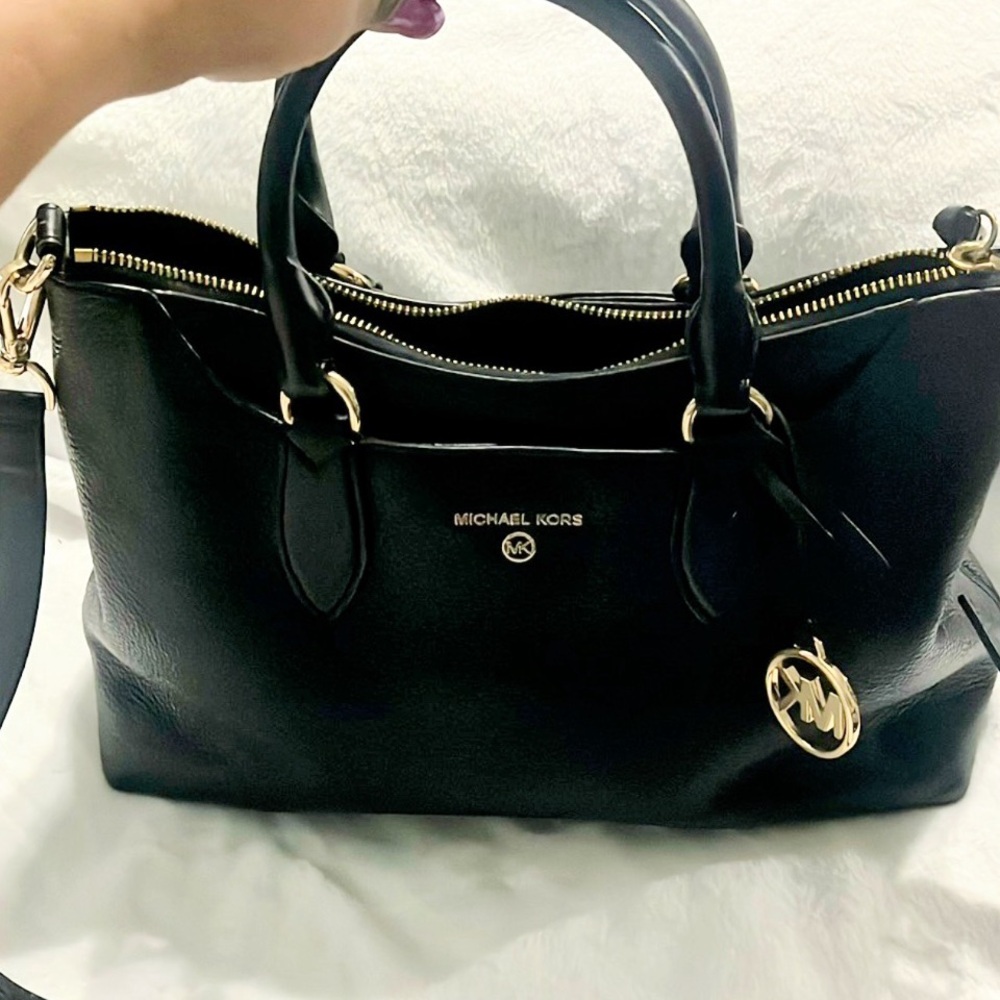 Michael Kors Black Shoulder Bag with Adjustable Strap